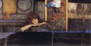 Fernand Khnopff I Lock my Door upon Myself oil painting on canvas
